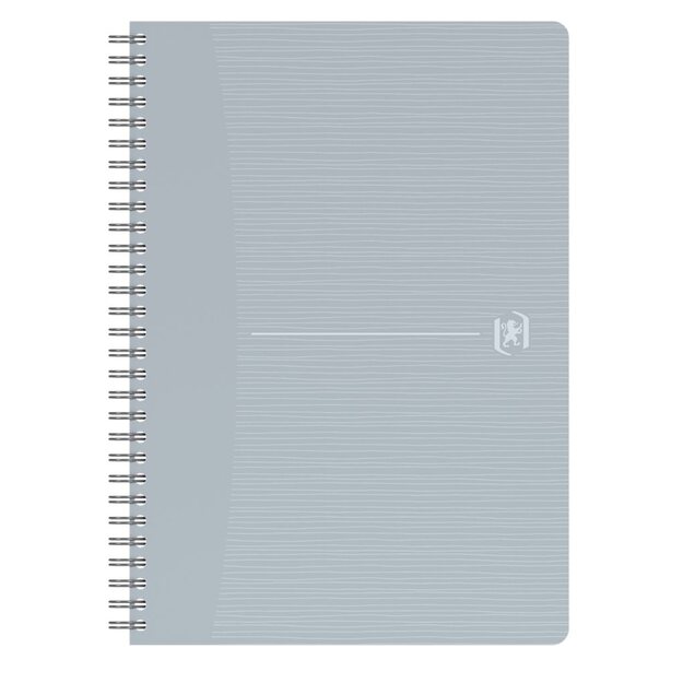 Perdirbtas sąsiuvinis su spirale OXFORD Rec&rsquo;Up, A5, 90 lapų, 90 gsm, langeliais 6