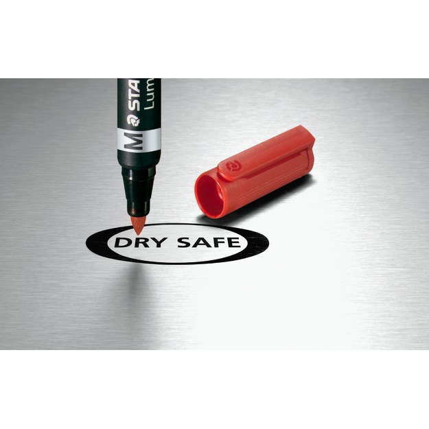 Permanentinis žymeklis STAEDTLER LUMOCOLOR DUO 348, RAUDONA 3