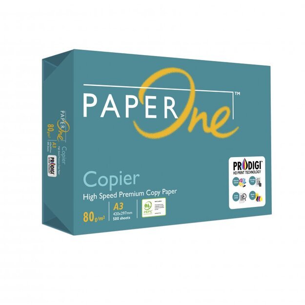 Biuro popierius PaperOne Copier, A3, 80 g/m2, 500 lapų