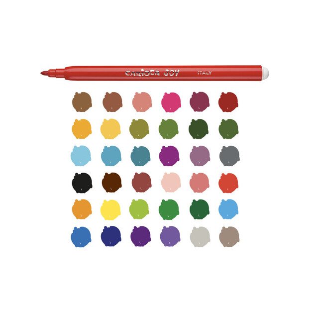 Flomasteriai CARIOCA JOY, 36 vnt. 2