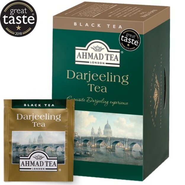 Arbata AHMAD Alu Darjeeling, juoda, 20 vnt. x 2 g, vokeliuose