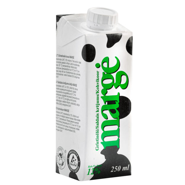 Grietinėlė Margė 12% 250ml 1