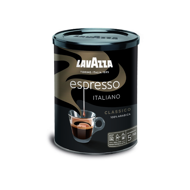 Kava LAVAZZA Espresso, malta, 250 g, metalinėje dėžutėje 1