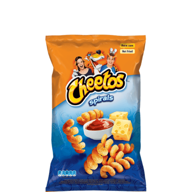 Kukurūzų užkandis, CHEETOS Spirals kečupo ir sūrio skonio, 145 g