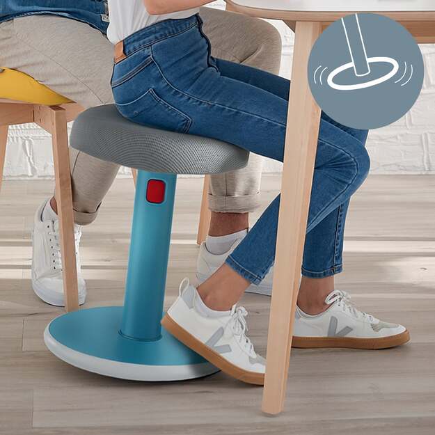 Ergonomi&scaron;ka kėdė Leitz Ergo Cosy, &bdquo;du viename&ldquo;, ramios mėlynos spalvos 3