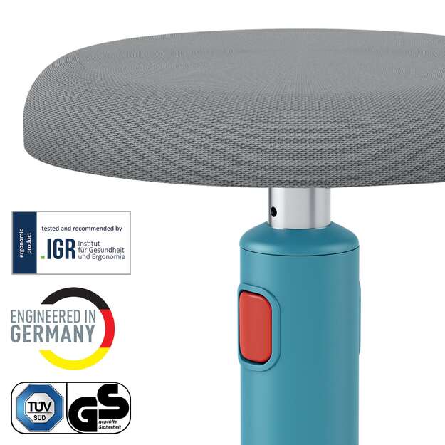 Ergonomi&scaron;ka kėdė Leitz Ergo Cosy, &bdquo;du viename&ldquo;, ramios mėlynos spalvos 2