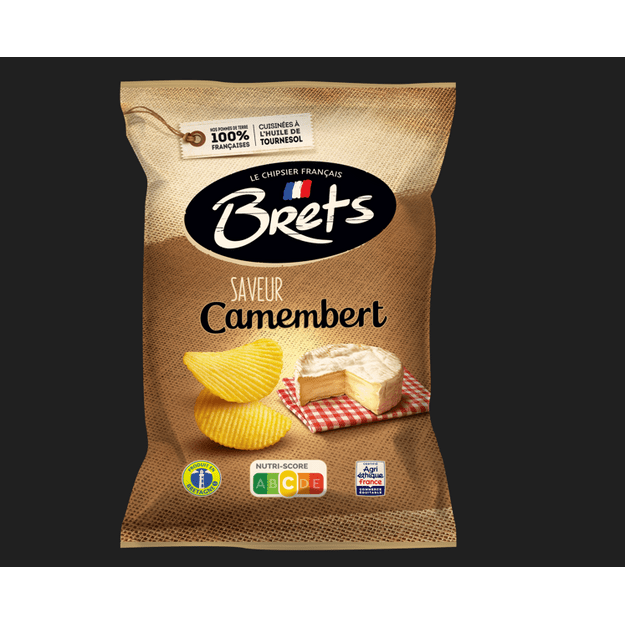 Bulvių tra&scaron;kučiai BRETS, Camembert sūrio skonio, 125g