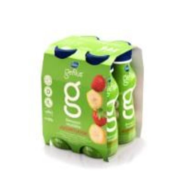 Jogurto gėrimas VALIO GEFILUS, braškių ir bananų skonio, be laktozės, 1,1%, 4x100 g
