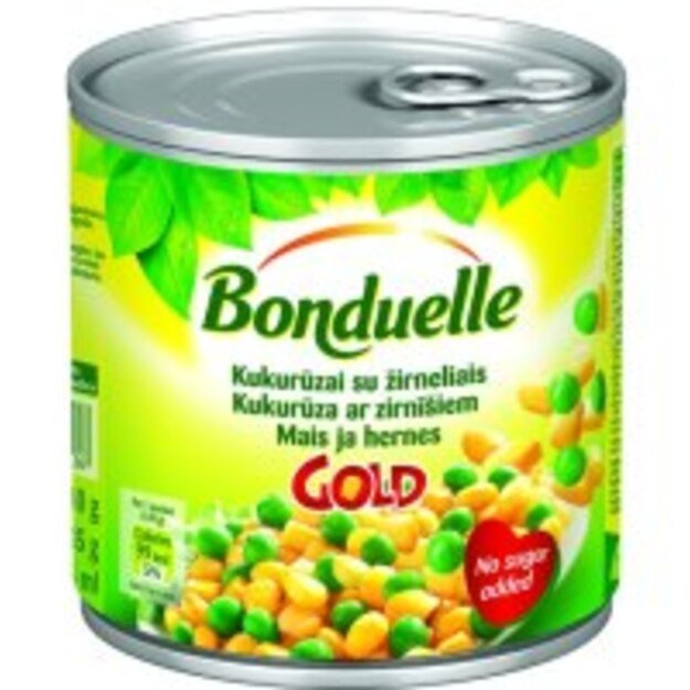 Kukurūzai su žirneliais BONDUELLE, 340/285 g