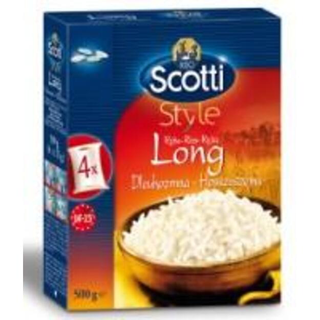 Ryžiai SCOTTI, ilgagrūdžiai, 4x125 g 1