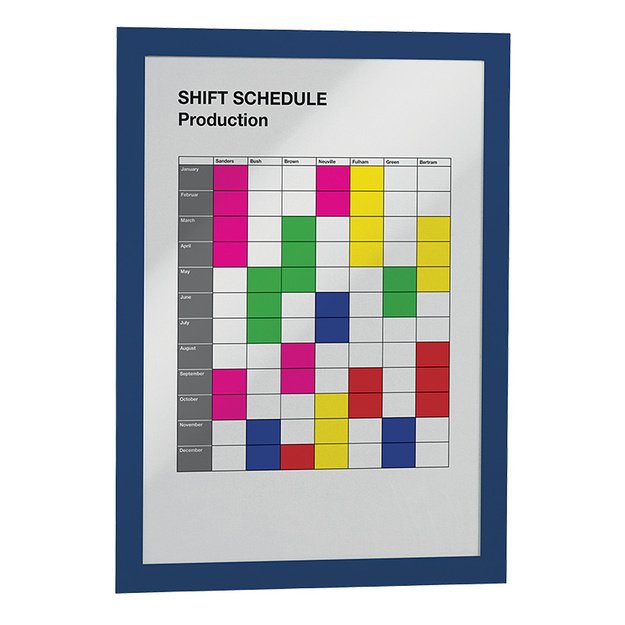 Rėmelis dokumentams DURABLE DURAFRAME® A4, 2 vnt./pak., tamsiai mėlynas 2