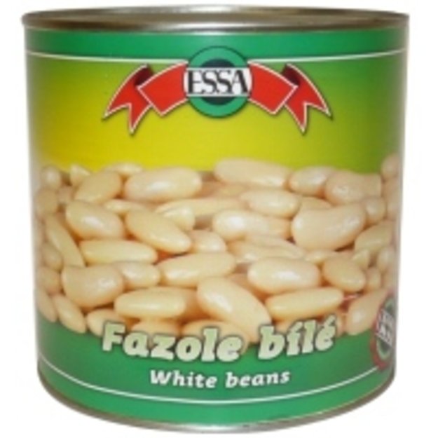 Konservuotos pupelės ESSA, baltos, 2,6 kg / 1,5 kg