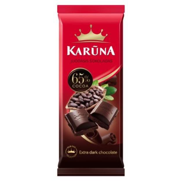 Šokoladas KARŪNA, 65% kakavos, 80 g NEW