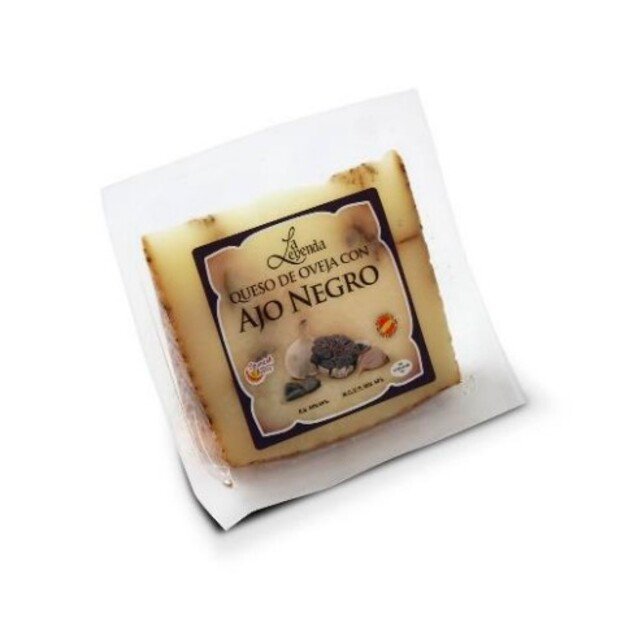 Kietasis avių pieno sūris LA LEYENDA, su juodaisiais česnakais, brandintas 5 mėn., 150 g