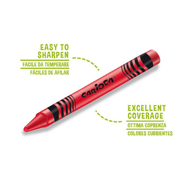 Va&scaron;kinės kreidelės CARIOCA 24 spalvos, nuplaunamos 2