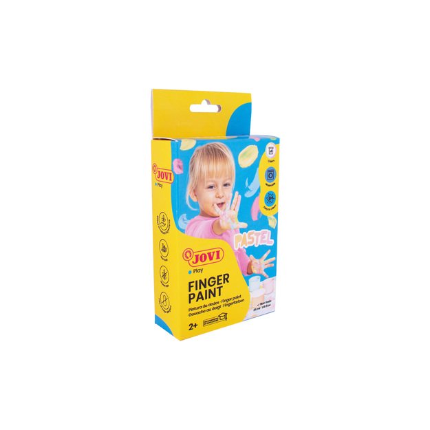 Dažai pie&scaron;ti pir&scaron;tais JOVI, 35 ml, 5 pastelinės spalvos 1