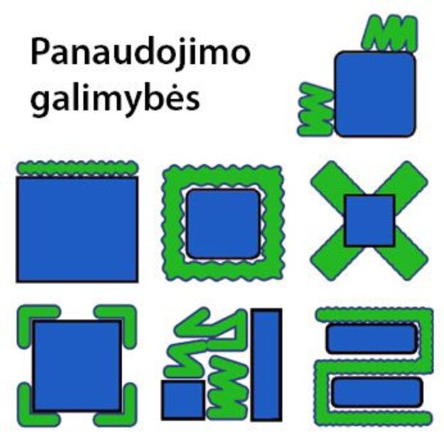 Oro pagalvėlės maiše, 200x130mm, 200 vnt, 0.12m3 3