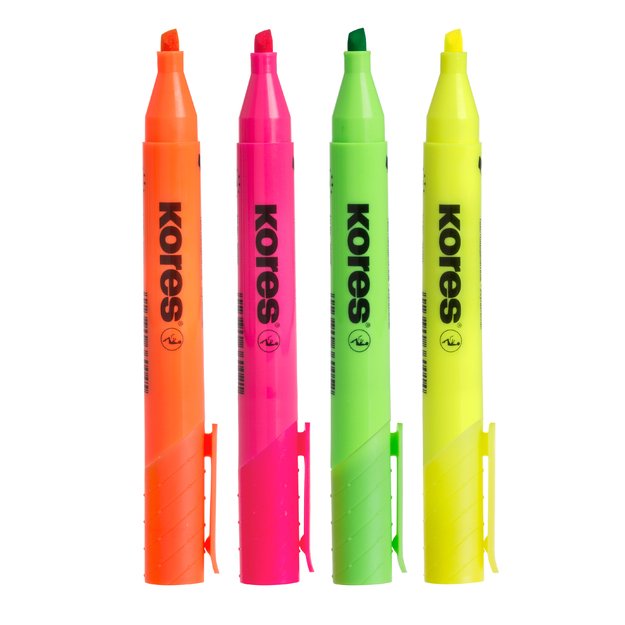 Teksto žymeklių HIGH LINER PLUS, komplektas, mišrios spalvos, plastikiniame dėkle - 4 vnt. 3