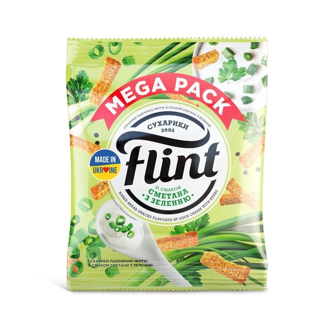 Džiūvėsėliai FLINT, grietinės ir žolelių skonio, 110 g