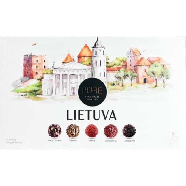Šokoladinių triufelių kolekcija PURE 20 Lietuva, 160 g