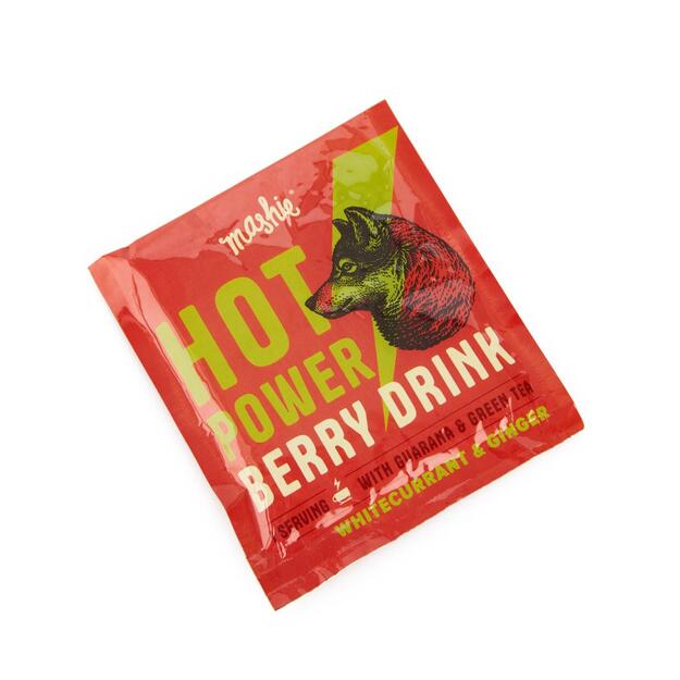 Energinė baltųjų serbentų ir imbiero tyrė MASHIE HOT POWER, 15 vnt.