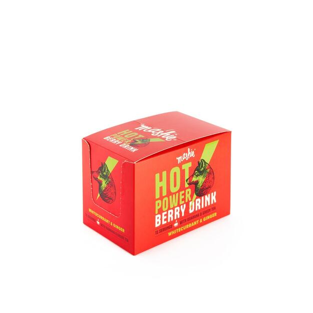 Energinė baltųjų serbentų ir imbiero tyrė MASHIE HOT POWER, 15 vnt. 1