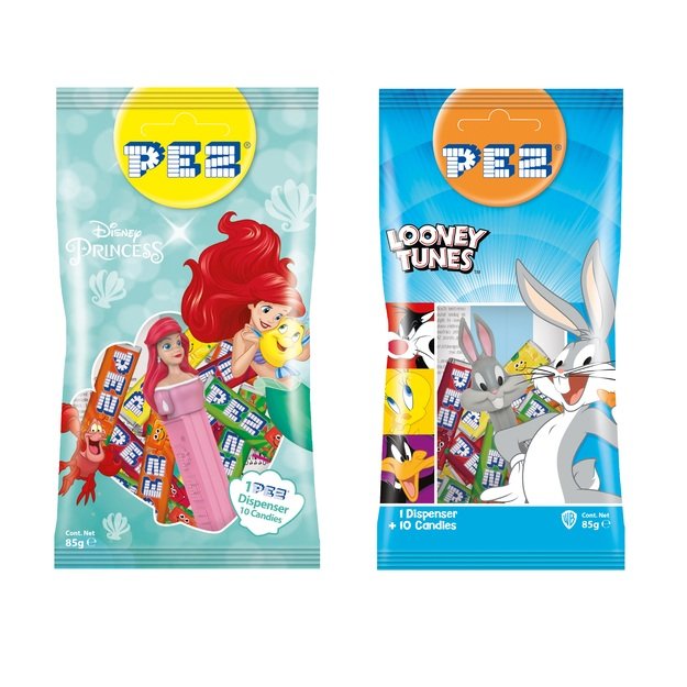 Saldainiai PEZ, įvairių skonių, su papildymu, 85 g