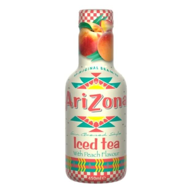 Šaltos arbatos gėrimas ARIZONA, persikų skonio, 450ml PET D