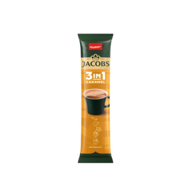 Kavos gėrimas JACOBS 3in1 Caramel, dėžutė,112g