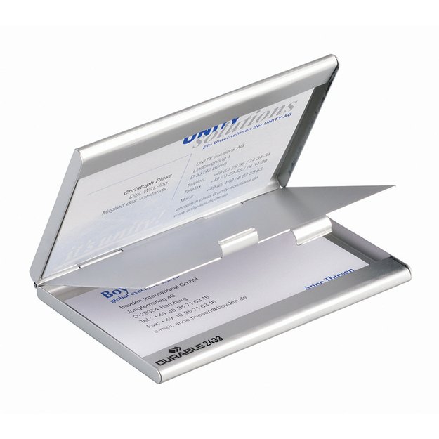Dėkliukas vizitinėms kortelėms DURABLE, 90 x55 mm 2