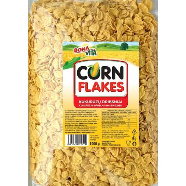 Kukurūzų dribsniai BONA VITA, 1 kg