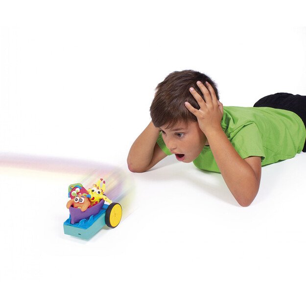 Pašėlę lenktyniniai automobiliai JOVITECH rinkinys. Neoninės spalvos 5