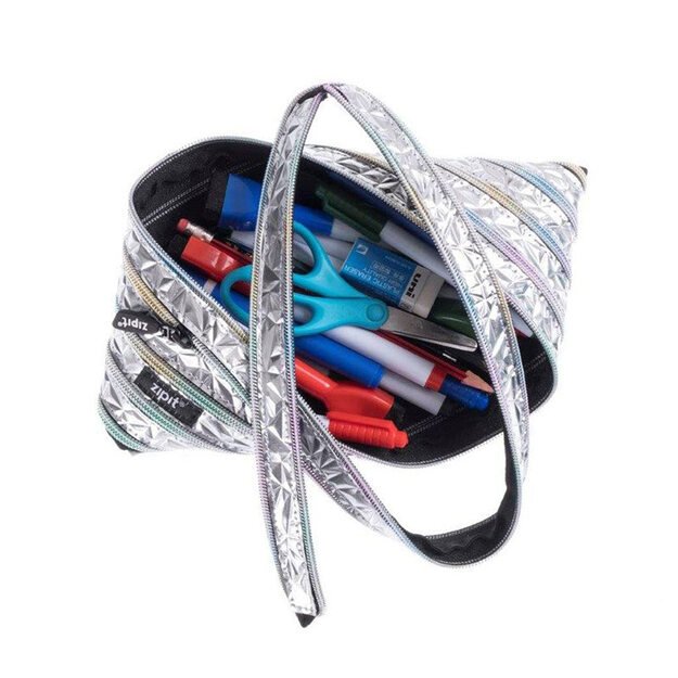 Penalas-pieštukinė ZIPIT Metallic Jumbo Pouch, ZTJ-MT-2, Sidabrinė 2