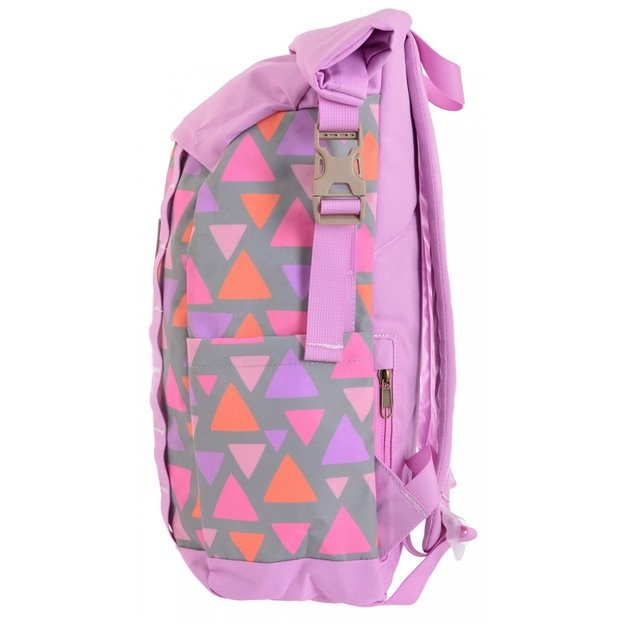 Miesto kuprinė Roll-top T-61 Spalvota geometrija 1