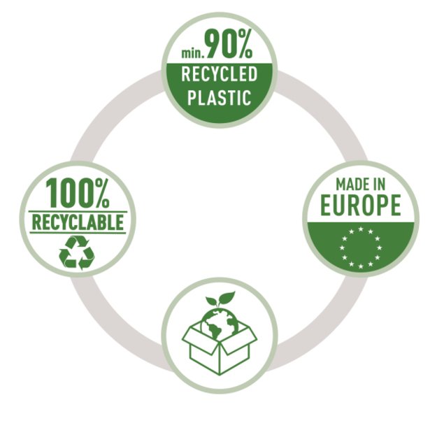 Stovas dokumentams Leitz Recycle, A4, žalias 4