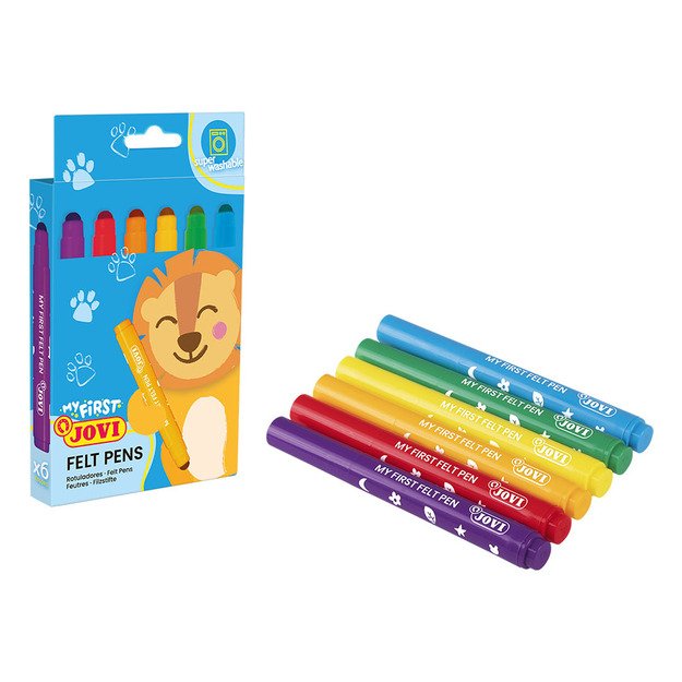Flomasteriai MY FIRST 6 spalvų rinkinys 2