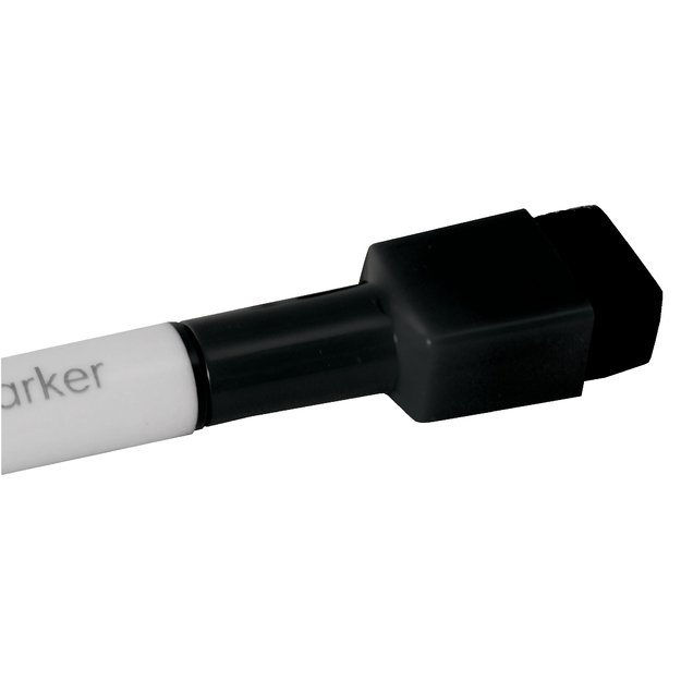 Baltos lentos žymekliai NOBO Mini, su valikliu, 6 vnt., įv. spalvų 7