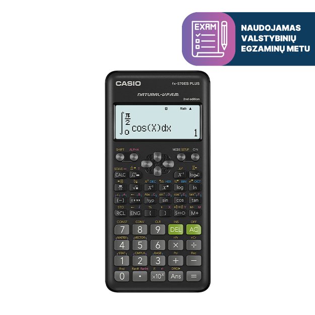 Mokslinis skaičiuotuvas CASIO FX-570ES PLUS II, 230 x 142 x 26mm 3