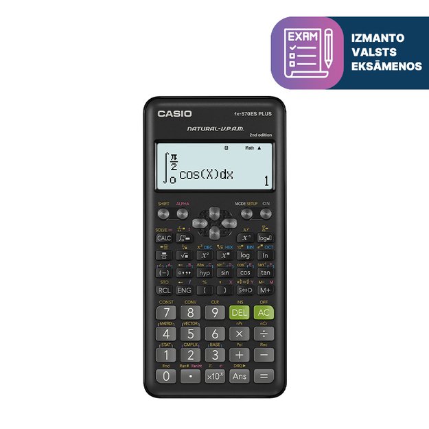 Mokslinis skaičiuotuvas CASIO FX-570ES PLUS II, 230 x 142 x 26mm 1