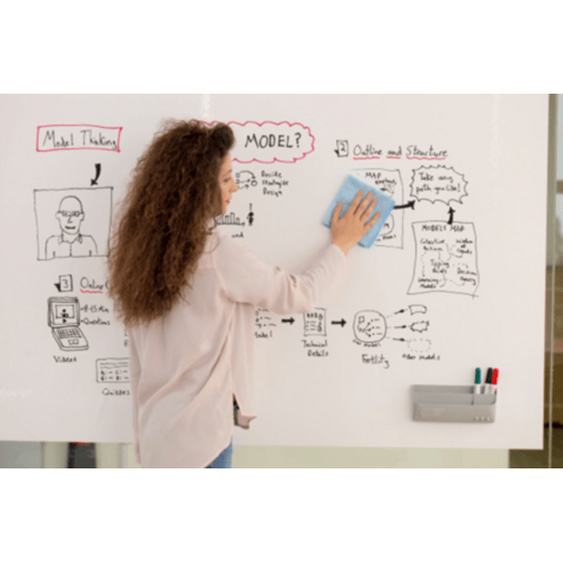 Plėvelė - priklijuojamas baltos lentos pavir&scaron;ius BI-OFFICE DRY ERASE SURFACE 120 x 90 cm, balta sp. 2