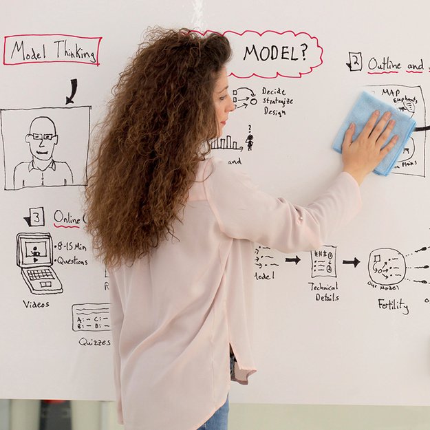 Plėvelė - priklijuojamas baltos lentos paviršius BI-OFFICE DRY ERASE SURFACE 120 x 90 cm, balta sp. 1