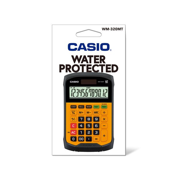 Stalinis skaičiuotuvas CASIO WM-320MT, 108.5 x 168.5 x 33.4 mm, plaunama klaviatūra 4
