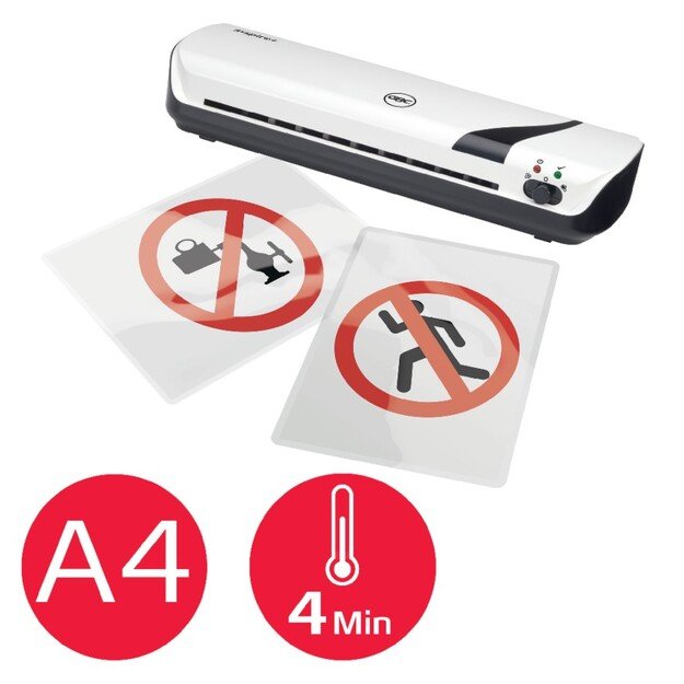 Laminavimo aparato ir pjaustyklės rinkinys 4in1 GBC Inspire+, A4, 125 mik, baltas 8