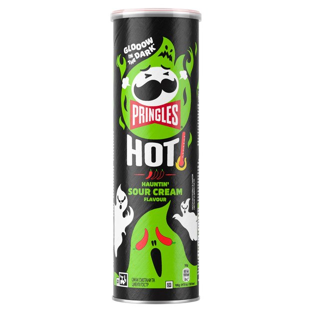 Užkandis PRINGLES Halloween Hot Kickin  Sour Cream, 160 g