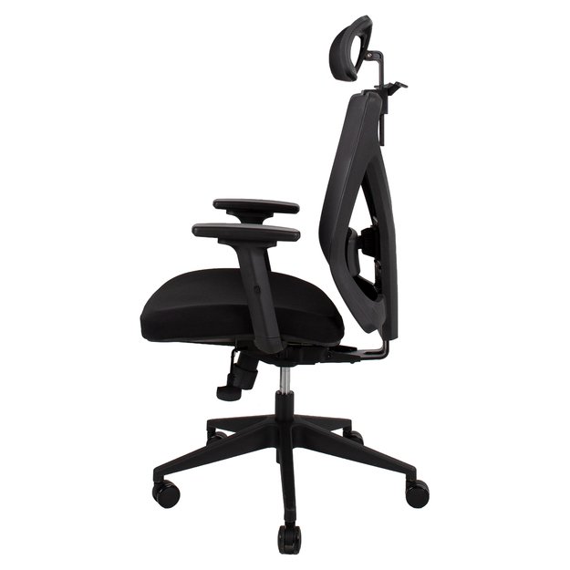 Vadovo kėdė OFFICE4YOU MIKE, plastikinis pagrindas, juoda sp. 4