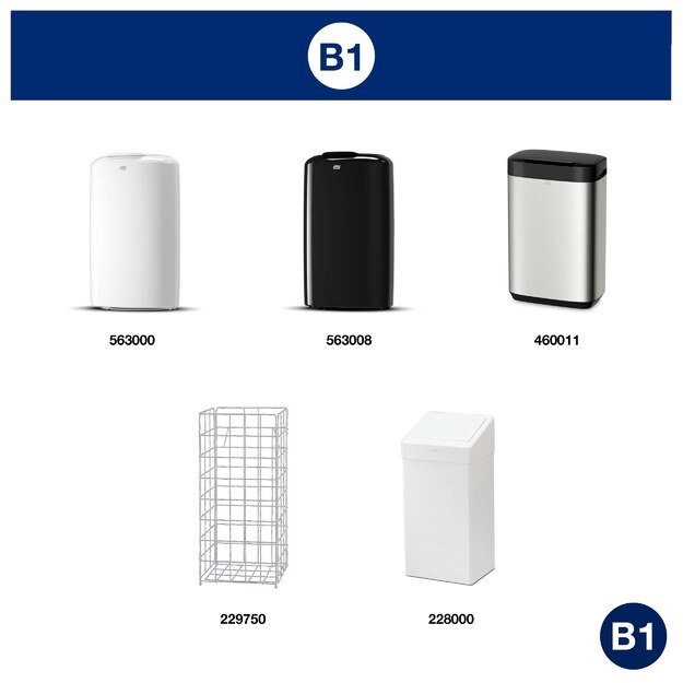 Šiukšlių maišai skirti TORK B1 šiukšliadėžėms, 50 L, 25 vnt, balti, 204060 5