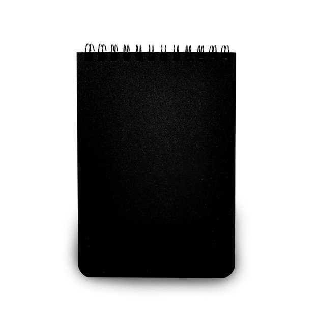 Bloknotas su spirale viršuje SMLT, A6, plastikinis viršelis, 60 lapų, langeliais 1