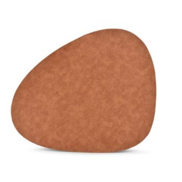 Stalo kilimėlis Layer, &scaron;v. rudas, netaisyklingas trikampis, odos imitacija, 46  x 37 cm, vnt