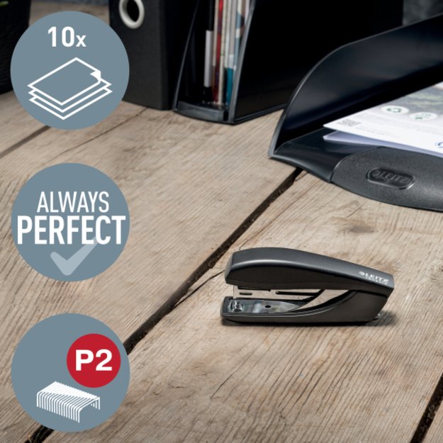 Segiklis Leitz Recycle Mini, sega iki 10 lapų, juodas 1