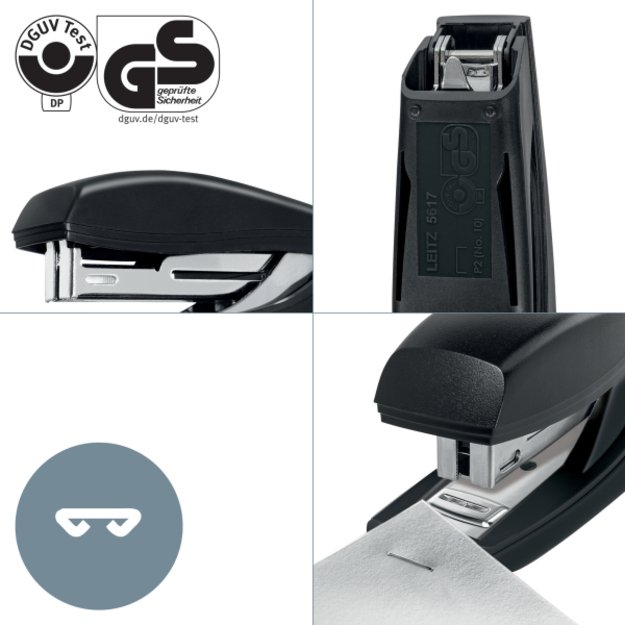 Segiklis Leitz Recycle Mini, sega iki 10 lapų, juodas 3